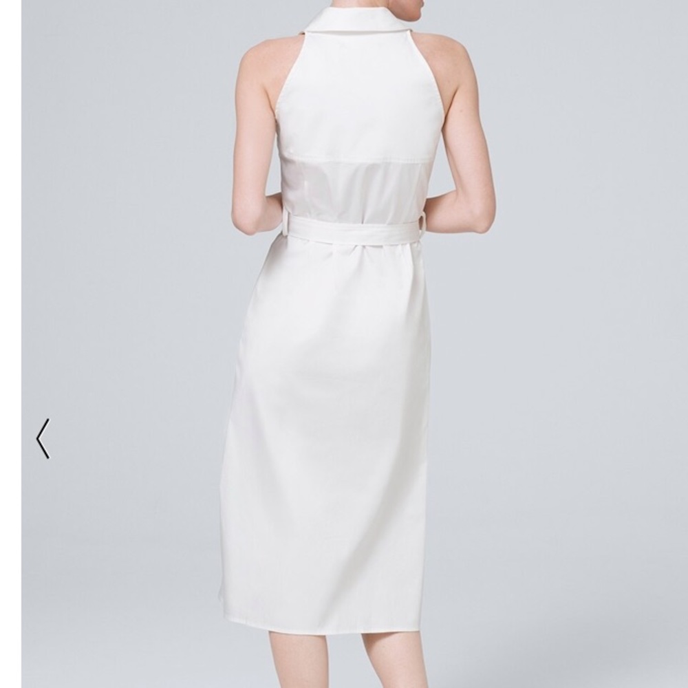 White House black market poplin shirt dress